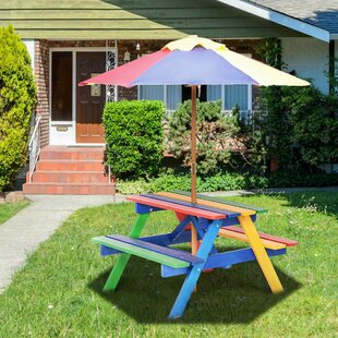 Kids Picnic Table Umbrella Wayfair Ca