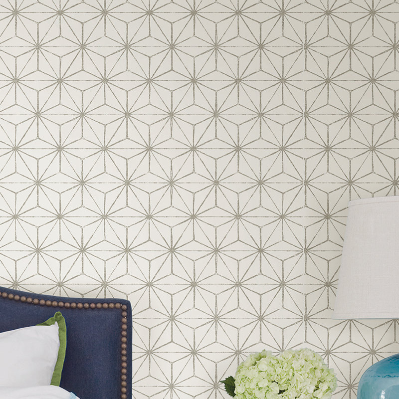 Ivy Bronx Gaudet 33 L X 20 5 W Geometric Wallpaper Roll