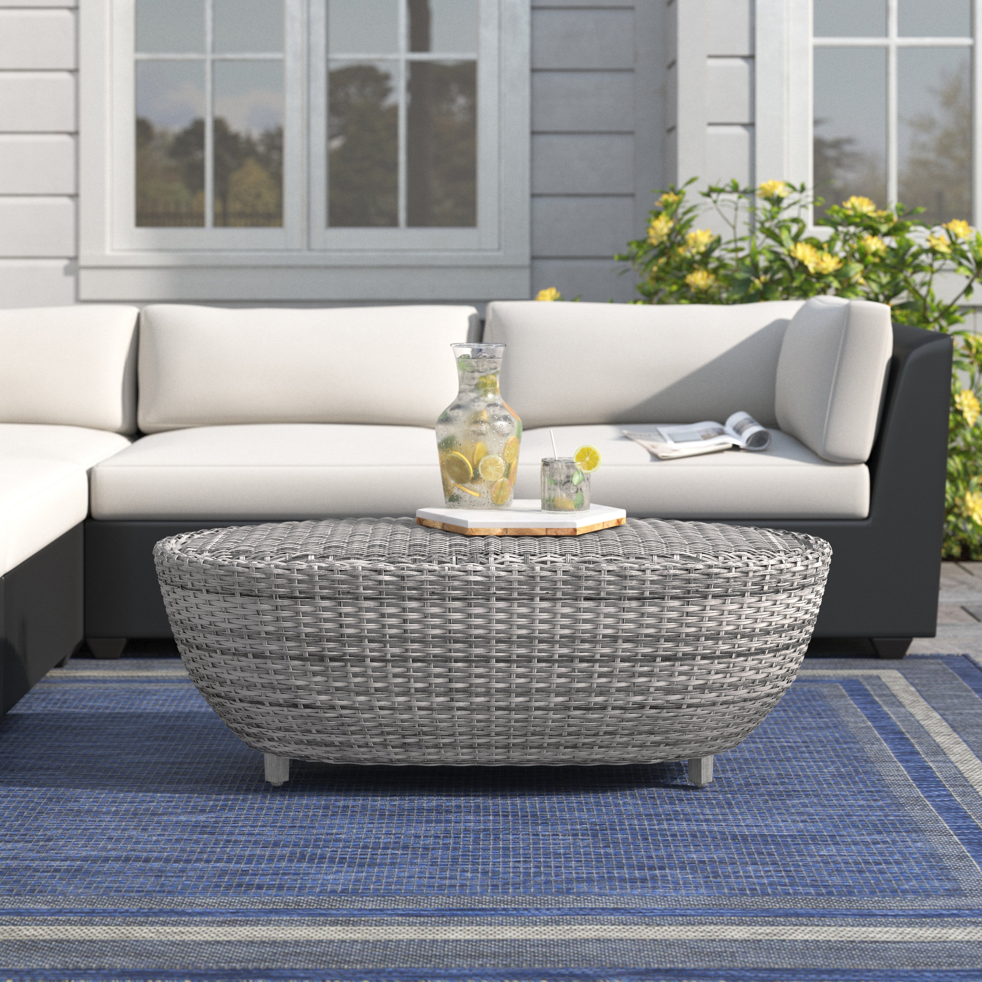 Sol 72 Outdoor™ Aguila Wicker Coffee Table | Wayfair