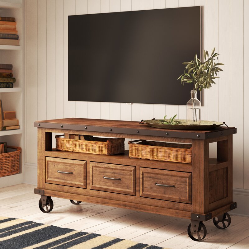 Pablo Solid Wood TV Stand for TVs up to 65 inches & Reviews