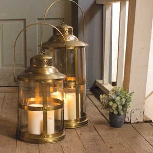 Ship Glass/Metal Lantern