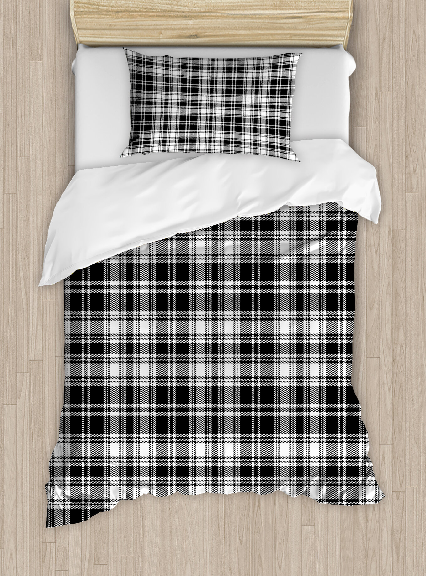 East Urban Home Abstract British Tartan Pattern With Vertical And