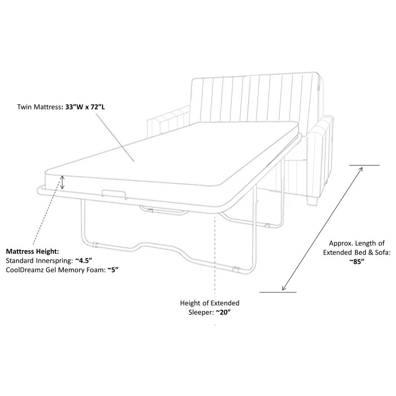Winston Porter Osgood Revolution Performance Fabrics 73 Square Arm Sofa Bed Reviews