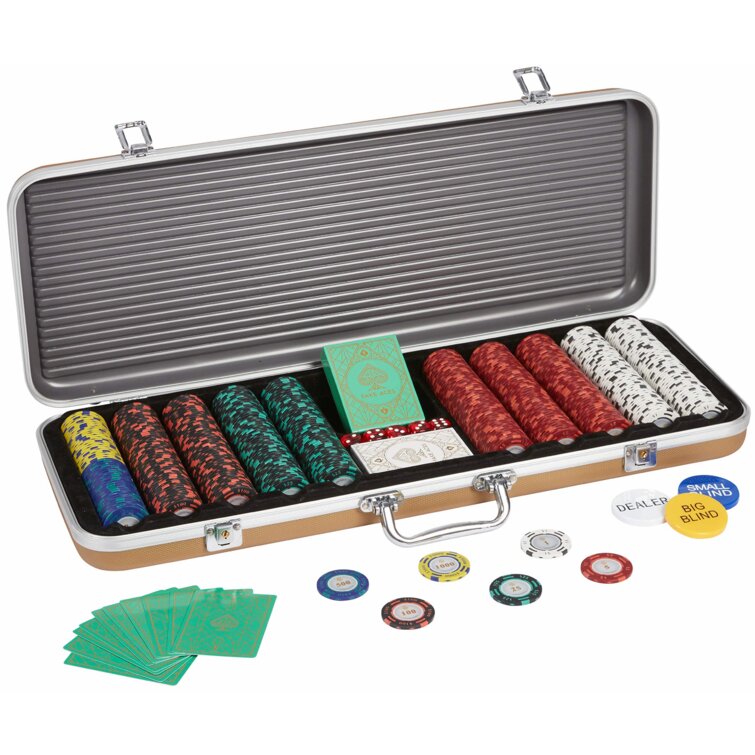 College verdediging Mechanisch UNIQUE^ 500 Piece 14 Gram Clay Composite Poker Chip Set With Case. Premium  Playing Cards. 5X Dice Casino Quality Poker Chips With  Denominations-Numbered. Texas Holdem Poker Set-Casino Games | Wayfair