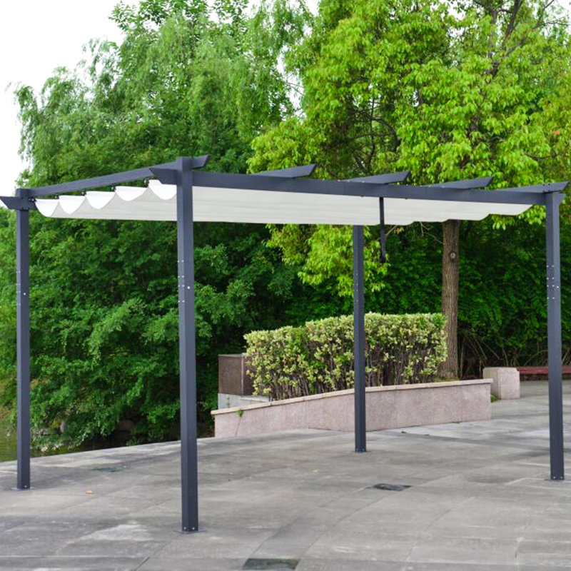 Aleko 156 W X 116 4 D Aluminum Pergola With Canopy Reviews Wayfair Magasinez chez wayfair.ca pour pergolas: 156 w x 116 4 d aluminum pergola with canopy