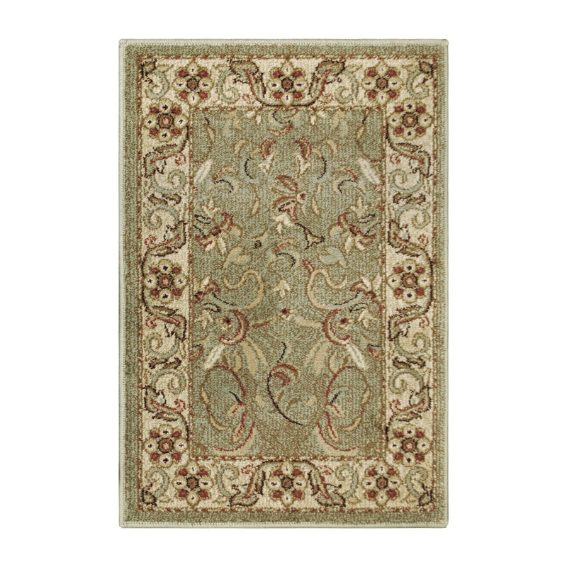 Simple Luxury Heritage Green/Beige Area Rug & Reviews Wayfair