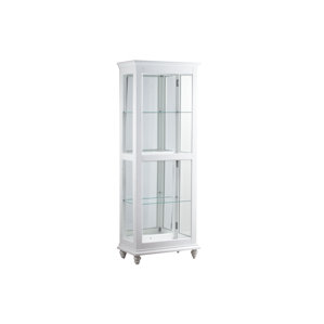 Quillen Lighted Curio Cabinet by Breakwater Bay