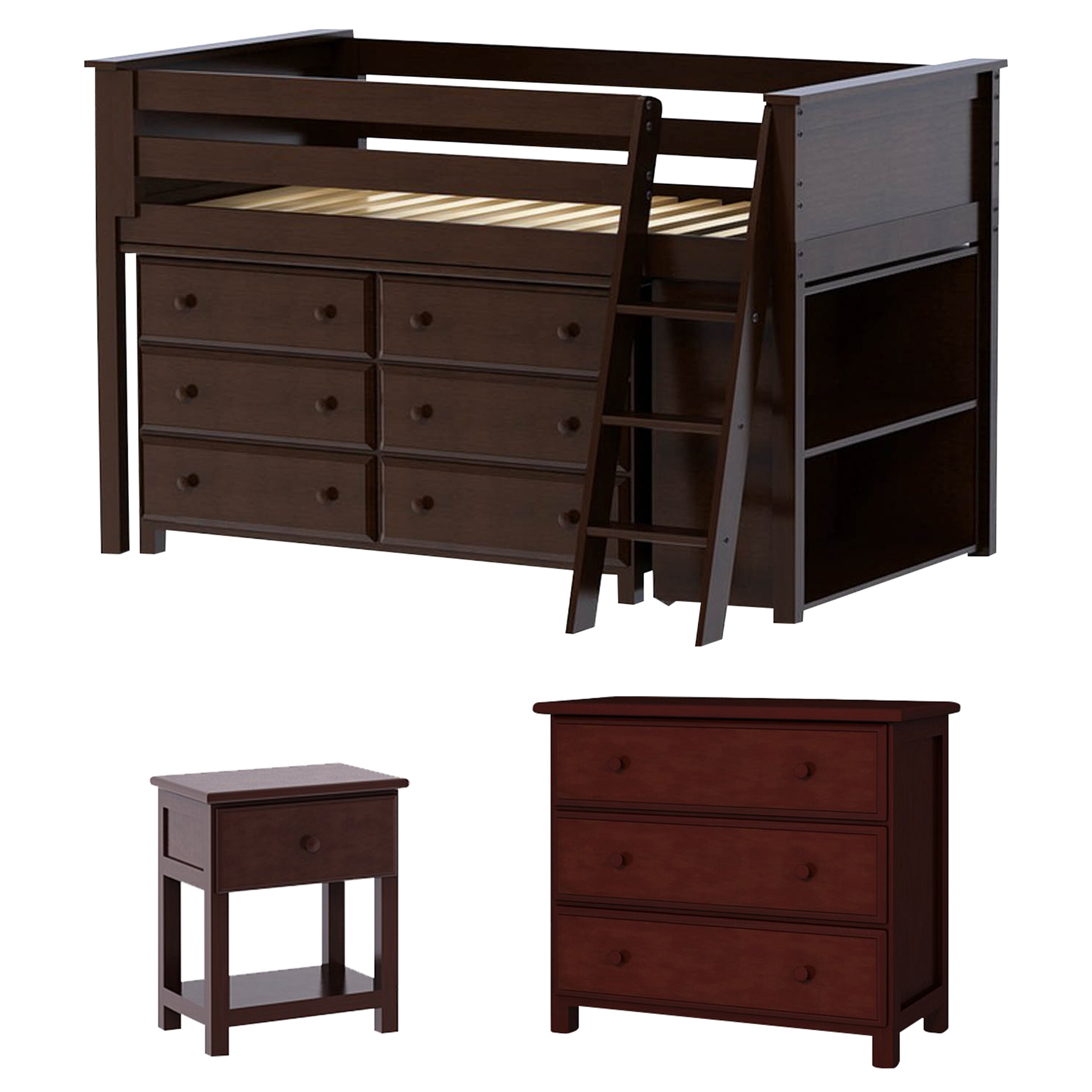 Harriet Bee Ginny Twin Loft Configurable Bedroom Set Reviews