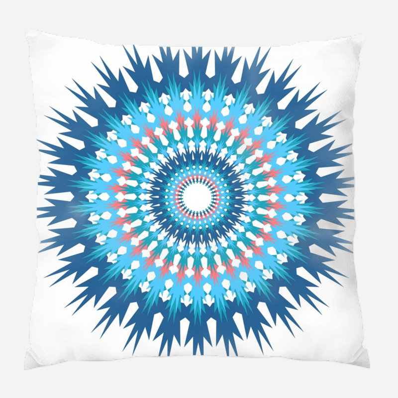 mandala throw pillow