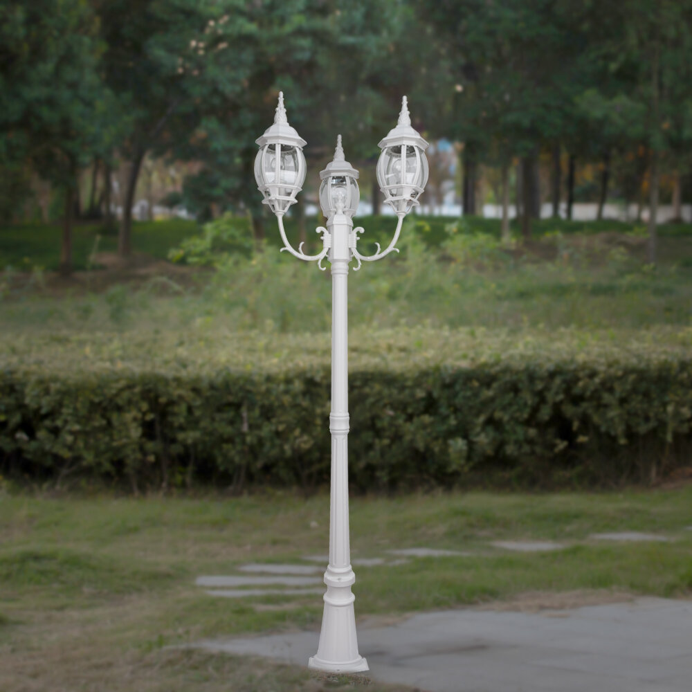 Canora Grey Adedimeji Transparent Lamp Post (Full) | Wayfair