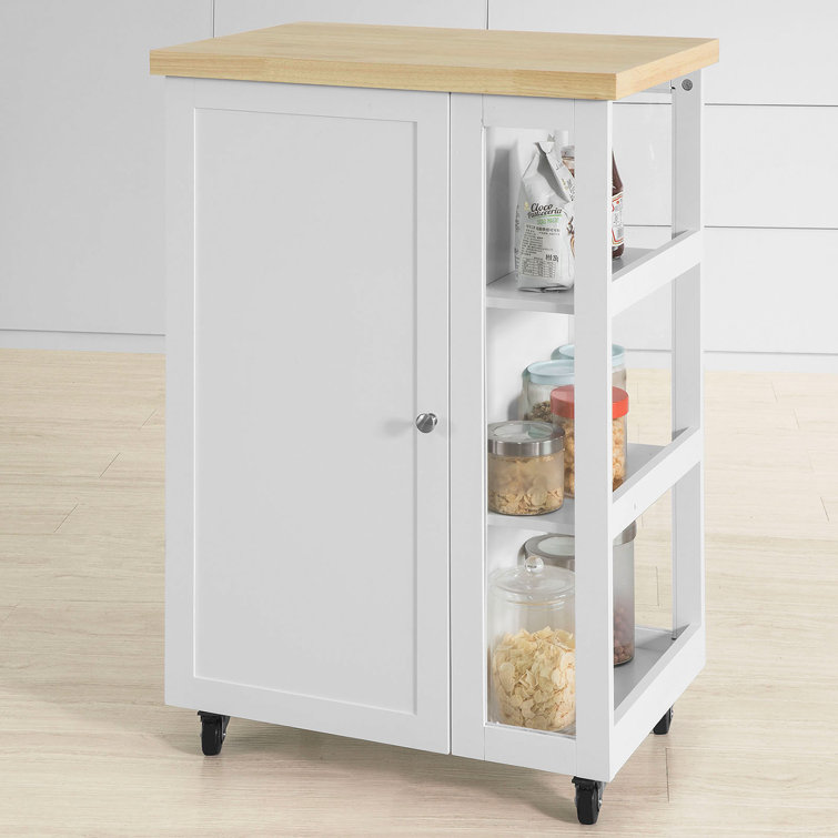 Brambly Cottage Kingon Kitchen Cart Wayfair Co Uk
