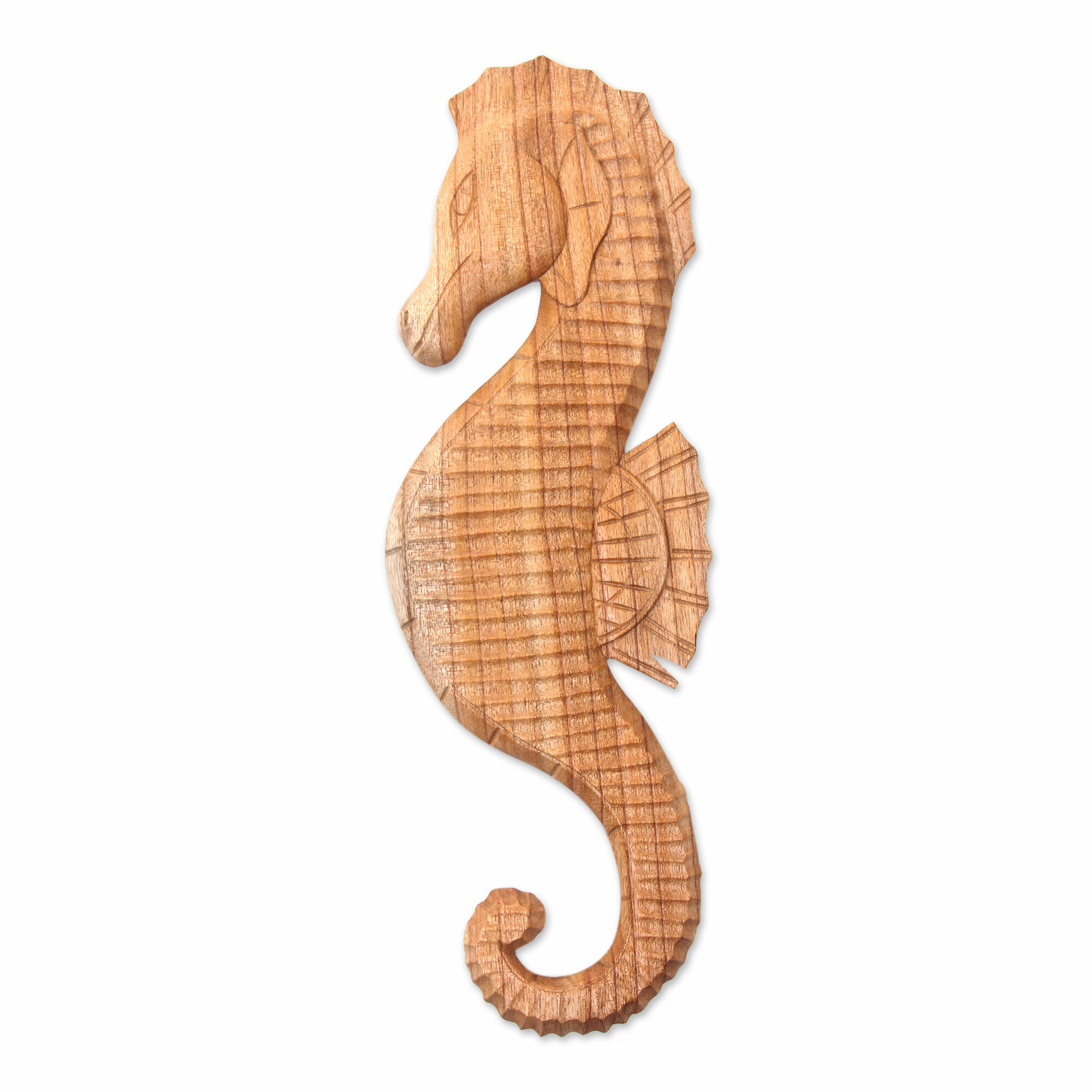 Bay Isle Home Seahorse Wood Seahorse Relief Panel Carving Wall Decor Wayfair