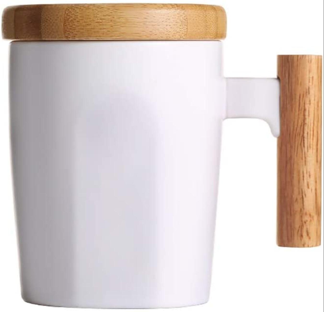 Lattice Routh Coffee Mug With Wood Lid 410 Ml Ceramic Cup For Coffee Warmer Keeps Warm For Tea Cocoa Milk And Hot Beverage 14oz Wayfair