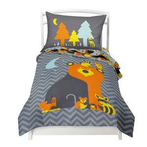 Woodland Creatures 4 Piece Toddler Bedding Set