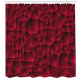 maroon shower curtain set