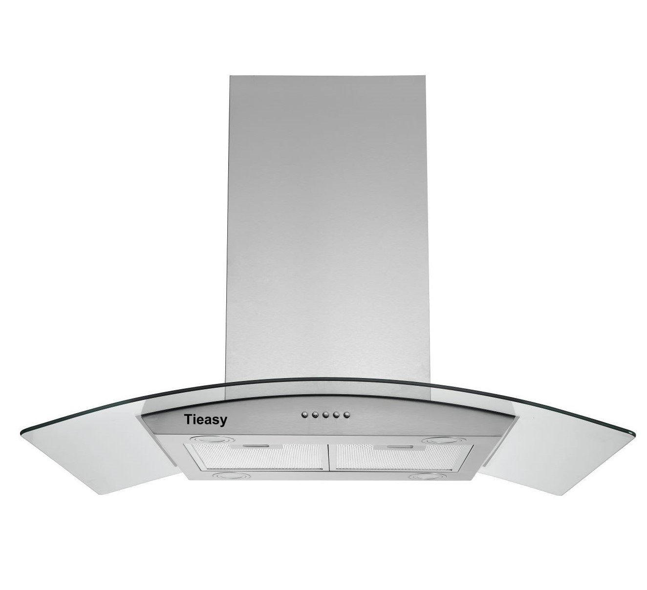 Tieasy Island Range Hood 36 Inches 700 Cubic Feet Per Minute CFM