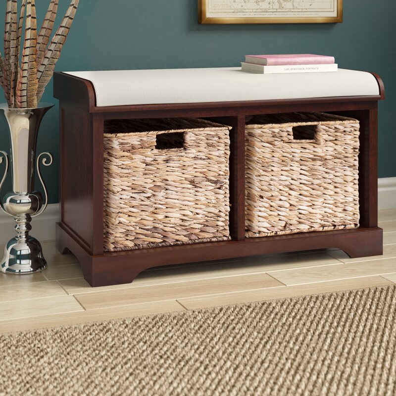 Trent Austin Design Alonza Pine Wood Storage Bench