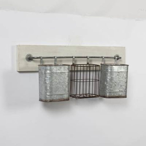 Gracie Oaks Bratton Organizer With Wall Baskets Wayfair