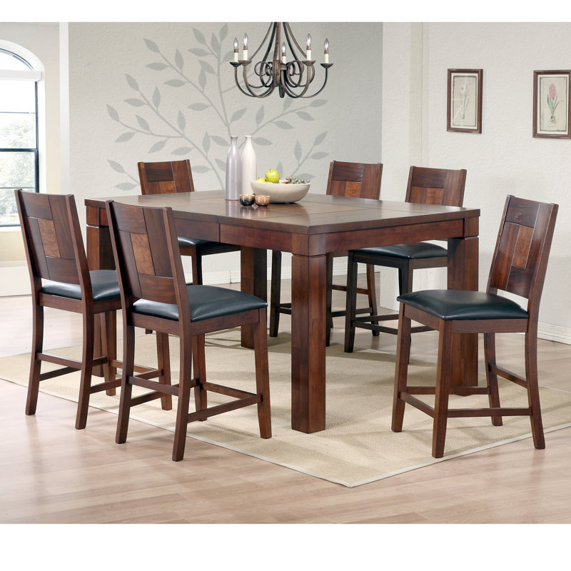 7 Piece 36" Pub Table Set