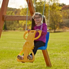 double glider swing for swing set