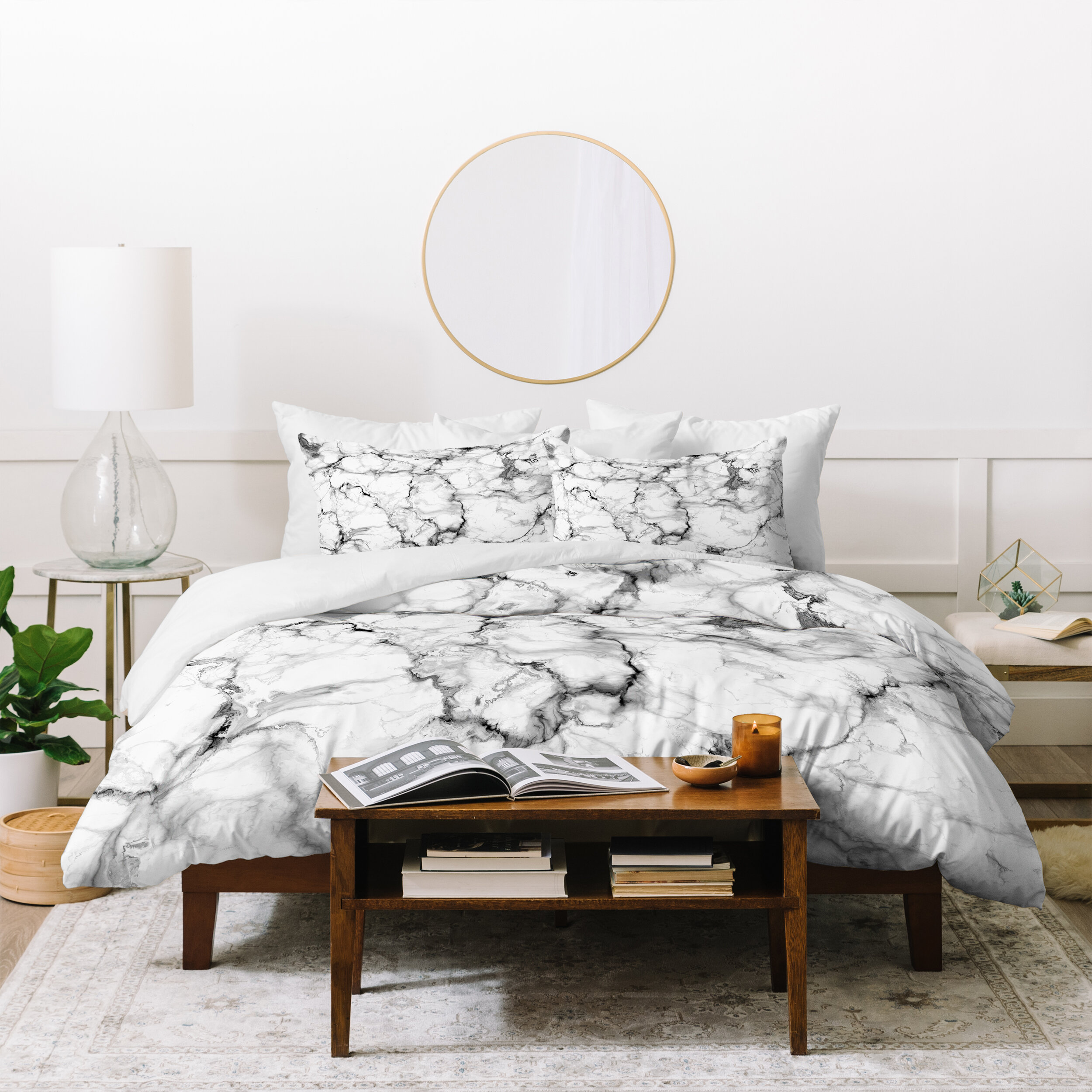 East Urban Home Chelsea Victoria Marble No 3 Duvet Cover Set Wayfair