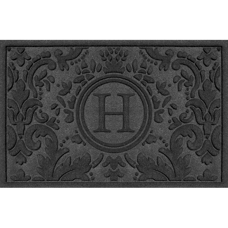 Winston Porter Beecham Damask Monogram 34 In X 22 In Non Slip