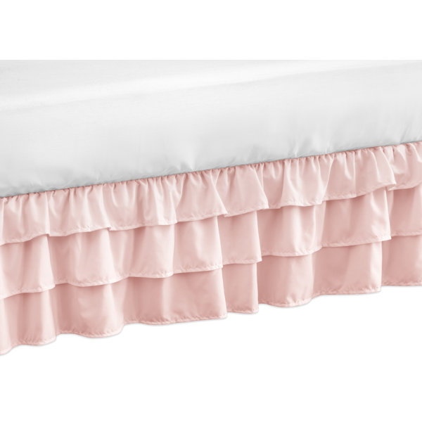 mini crib bed skirt