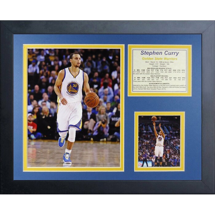 stephen curry framed jersey