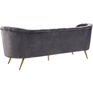 Modern Contemporary Grey Suede Sofa Allmodern Quickview