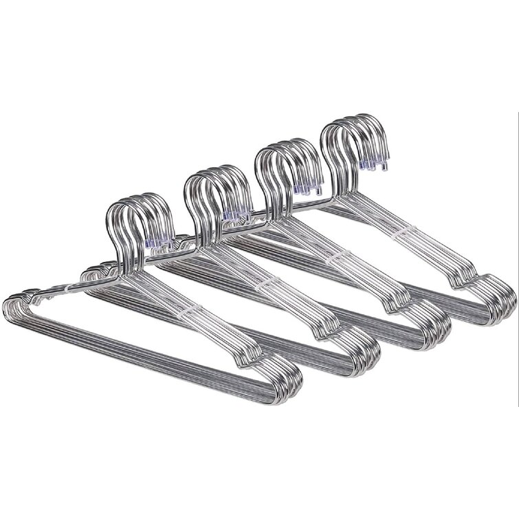 TIMMY Wire Hangers 40 pack Stainless Steel Strong Metal Wire Hangers Clothes 
