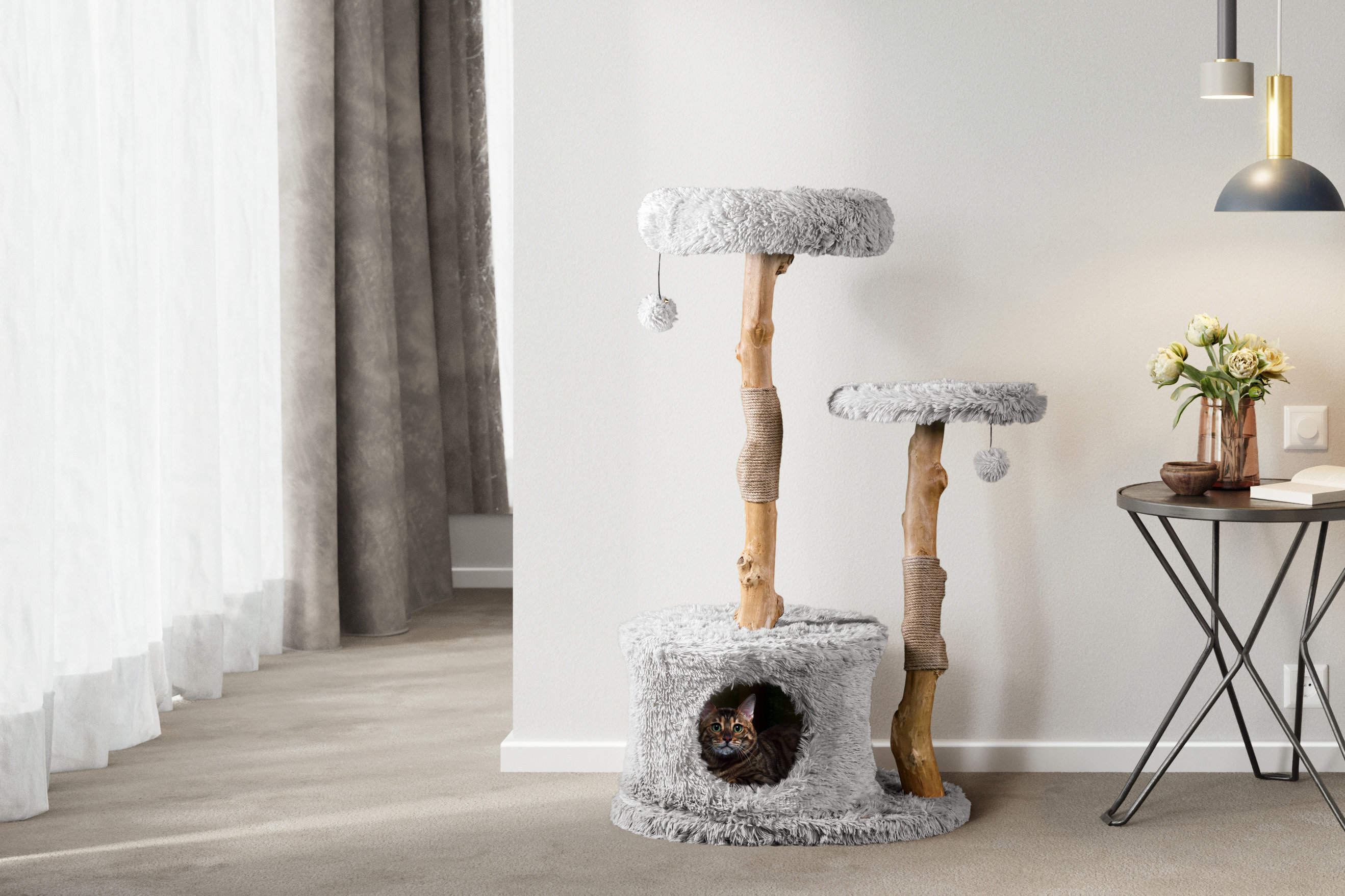 Tucker Murphy Pet 43 Double Branch Alba Cat Tree Wayfair