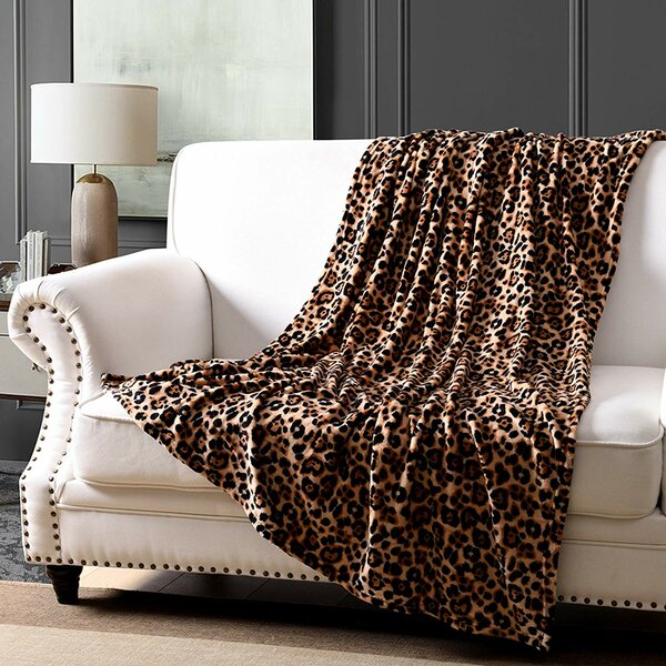 Details about   Leopard Blanket Long Shaggy Fur Faux Fur Warm Bedspread Sofa Throw Blankets 