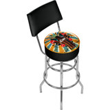 Coca Cola Brazil 31 Swivel Bar Stool by Trademark Global