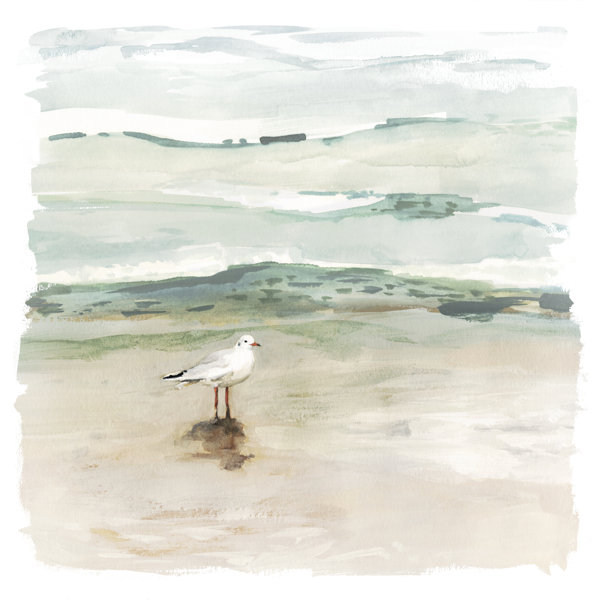 Highland Dunes Seagull Cove I Wrapped Canvas Painting On Canvas