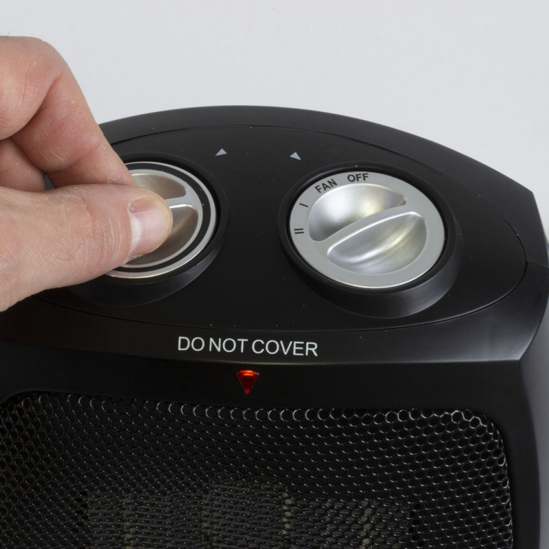 Black Decker Personal 1500 Watt Electric Fan Compact Heater With