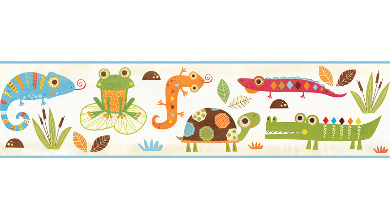 Zoomie Kids Meltzer Reptile Smiles 15 X 6 Wildlife 3d Embossed