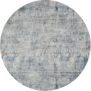 Round Animal Print Rugs You Ll Love Wayfair Marland Blue Area Rug