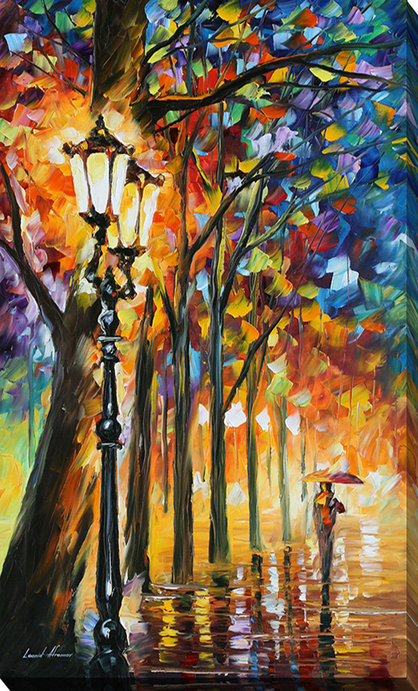 Pictureperfectinternational The Soul Of The Park By Leonid Afremov Painting Print On Wrapped Canvas Wayfair