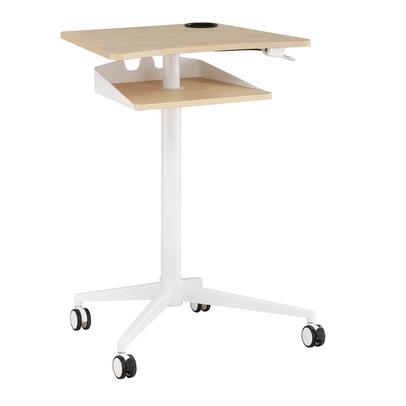 Ebern Designs Cooperton Height Adjustable Standing Desk Wayfair