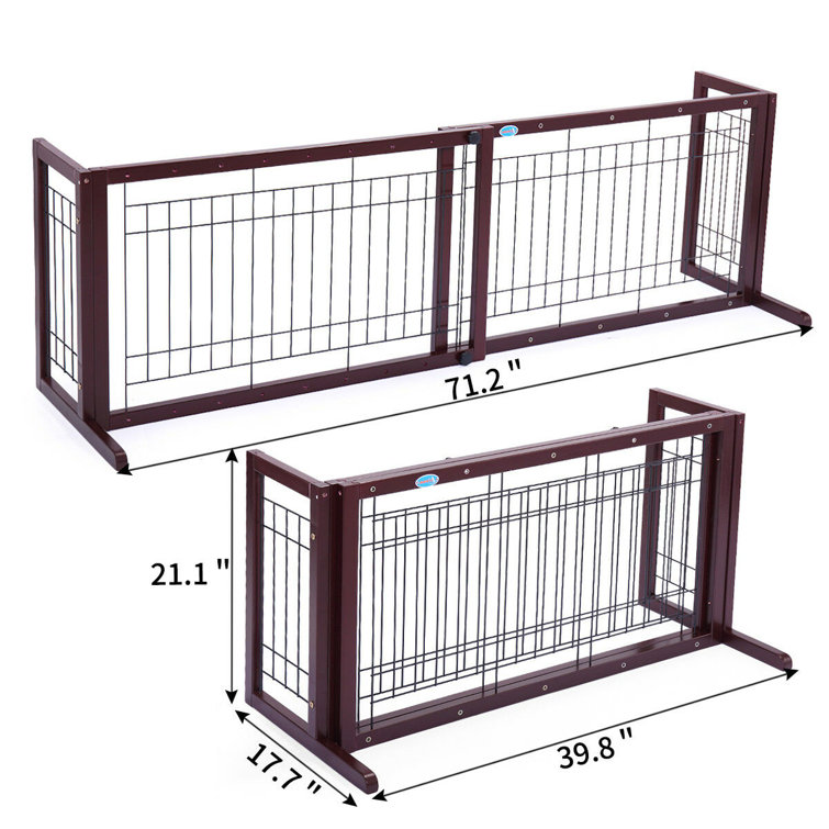 adjustable freestanding pet gate