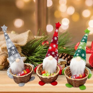 Details about   3PCS Sparkly Santa Gnomes Party Decors Xmas Gift Plush Doll Children girl Gift 