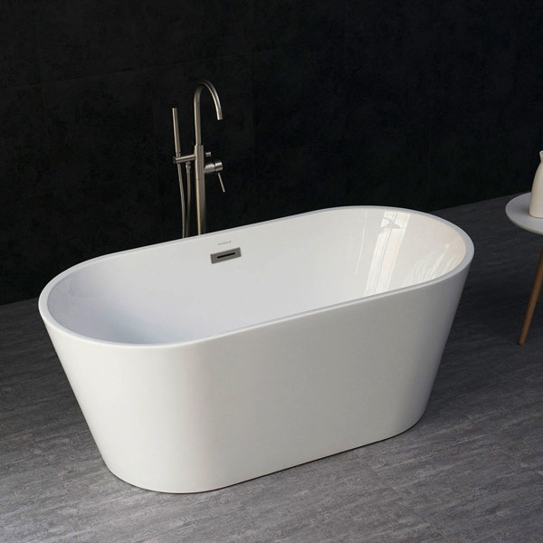 Woodbridge 59 X 30 Freestanding Soaking Bathtub Wayfair