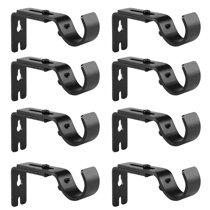 1-1/8" 1-1/4" Details about   Long Adjustable Solid Curtain Rod Bracket Wall Holder Fits to 1" 