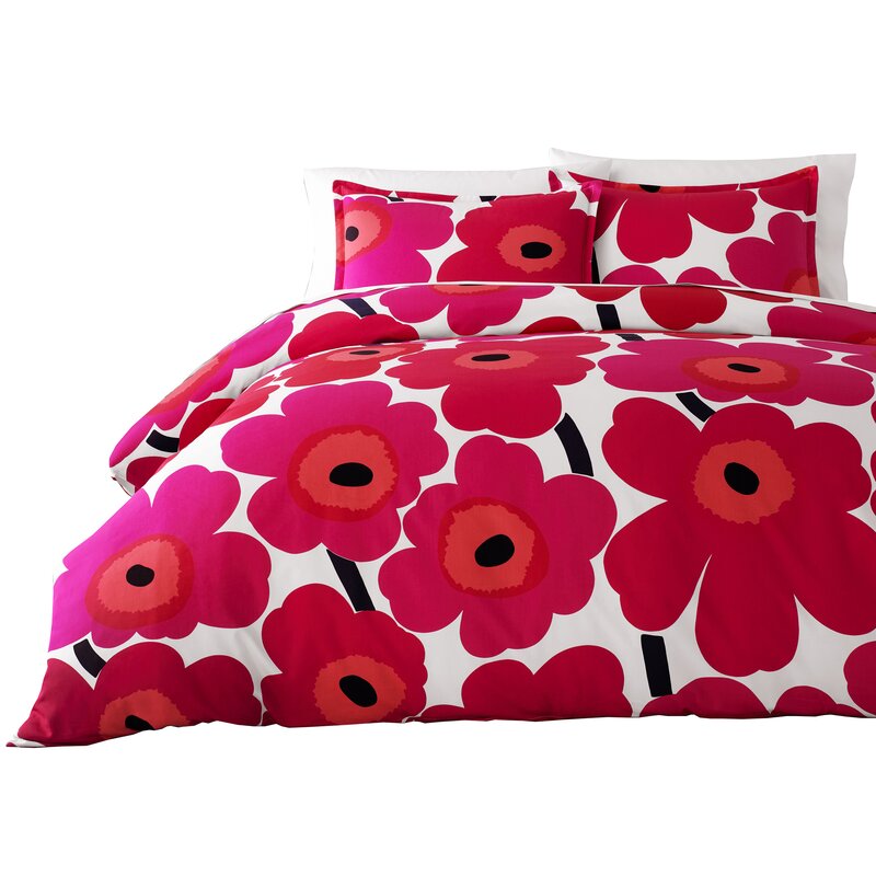 Marimekko Unikko Reversible Duvet Cover Set Reviews Wayfair