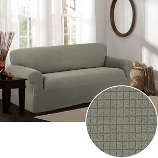 Box Cushion Sofa Slipcover by Three Posts Amazing