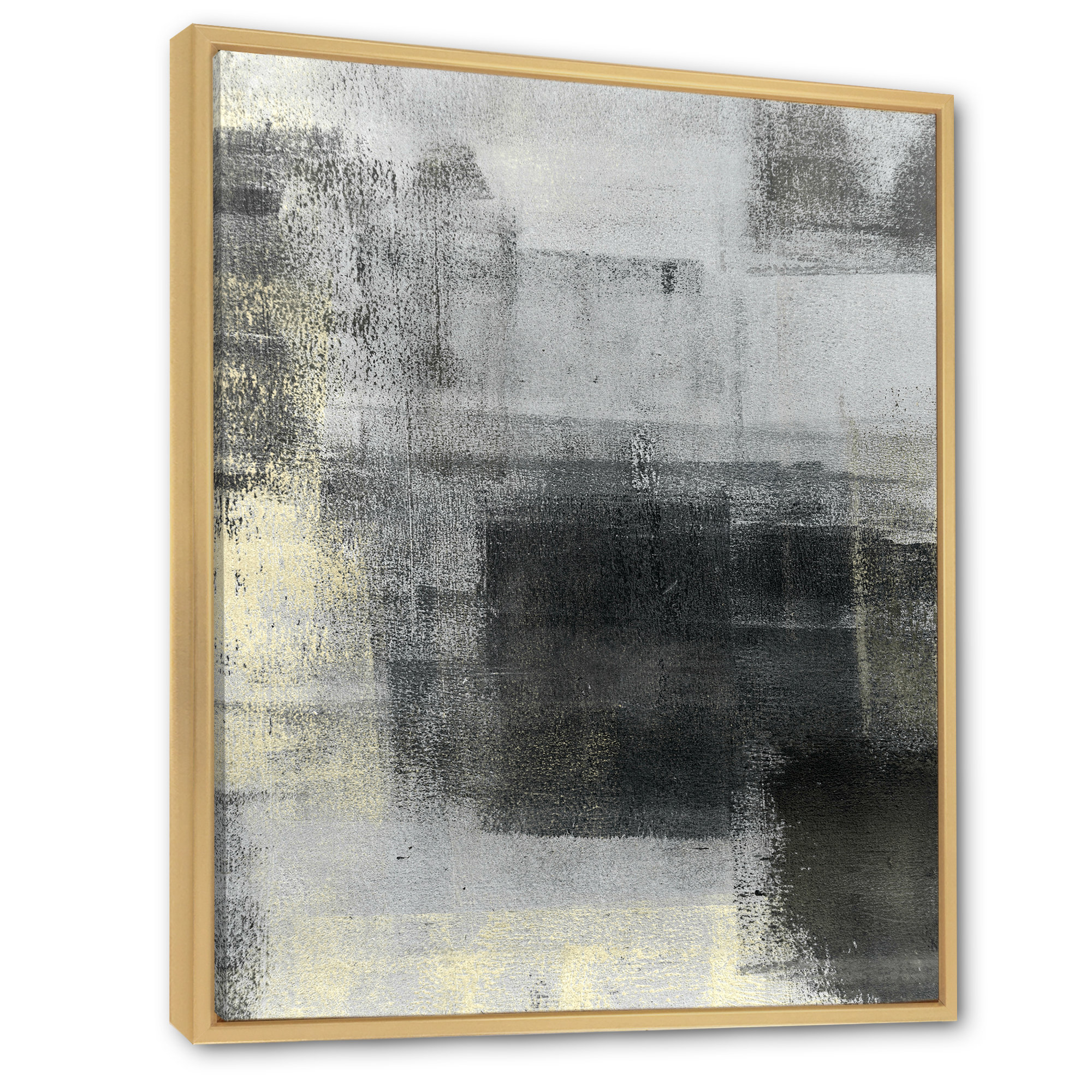 17 Stories Gray And Beige Modern Art - Painting on Canvas | Wayfair