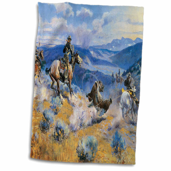 Symple Stuff Hepner Loops And Swift Horses Are Surer Than Lead By Charles Marion Russell Hand Towel Wayfair