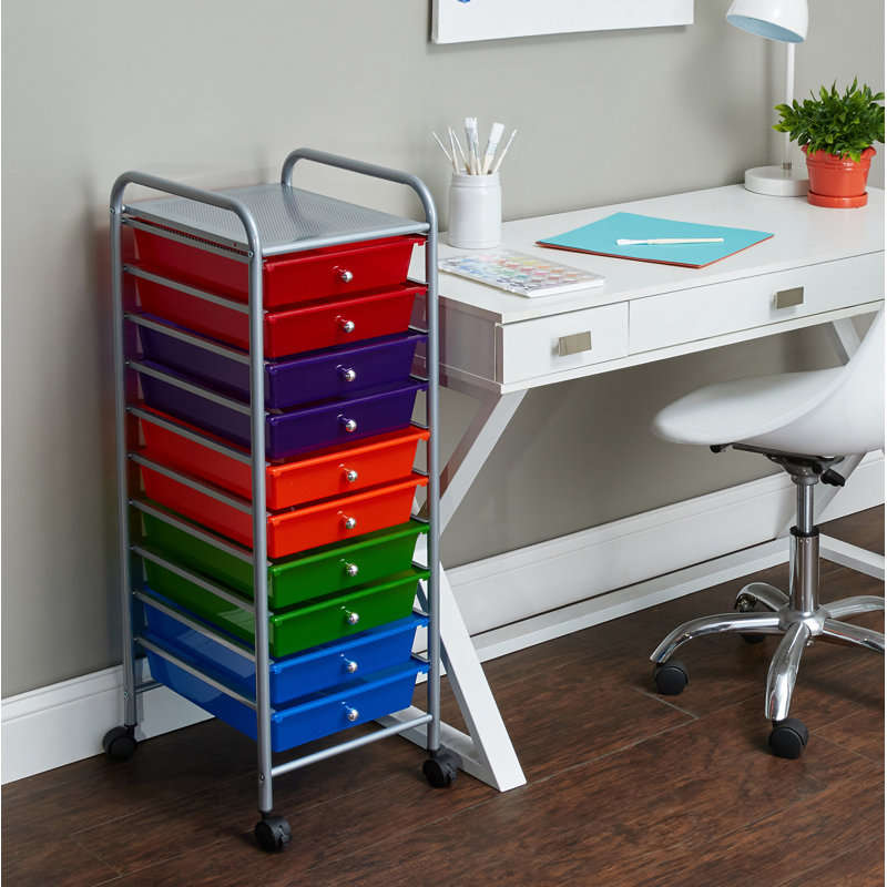 Rebrilliant Tamara 10 Drawer Rolling Storage Chest Wayfair