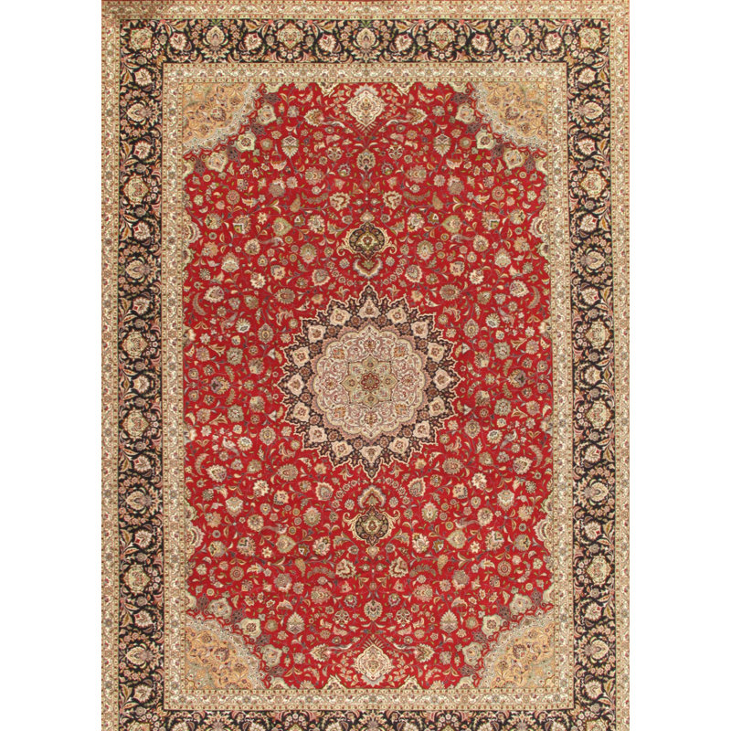 Pasargad One Of A Kind Tabriz Hand Knotted Rose 11 4 X 16 6 Area Rug Wayfair