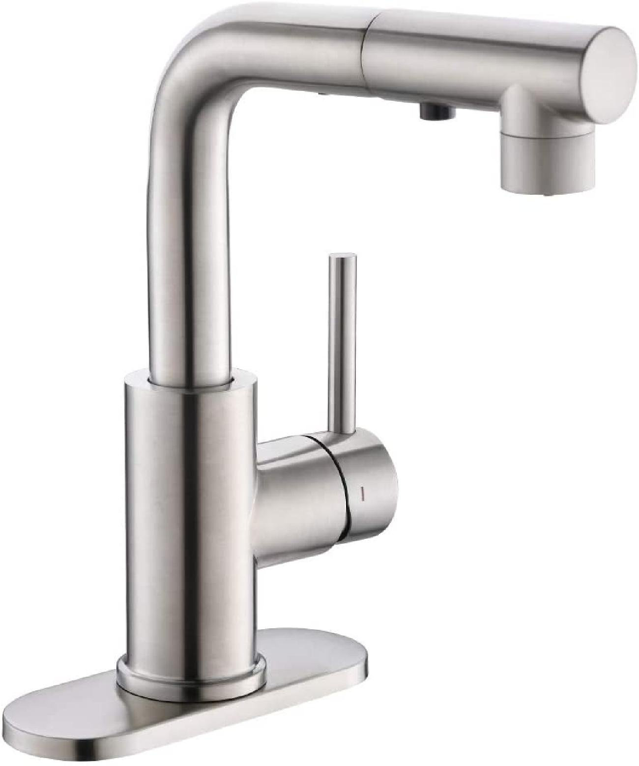 Sink Faucet, Kitchen Faucets With Pull Out Sprayer, Bar Bathroom Sink Faucets Single Hole 3 Hole Mini Prep Faucet With Magnetic Docking Laundry ...